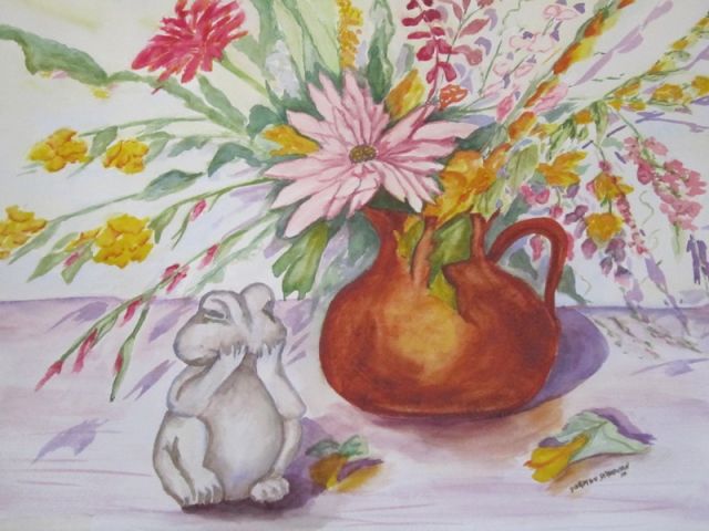 florals on the mantel feb 10 sm